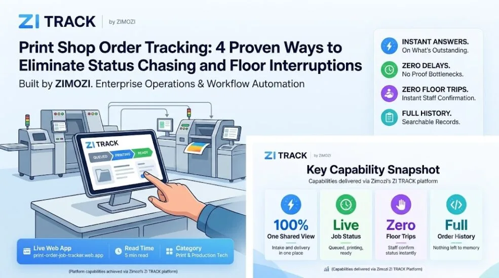 ZI TRACK Gives Print Shops a Shared View of Every Order