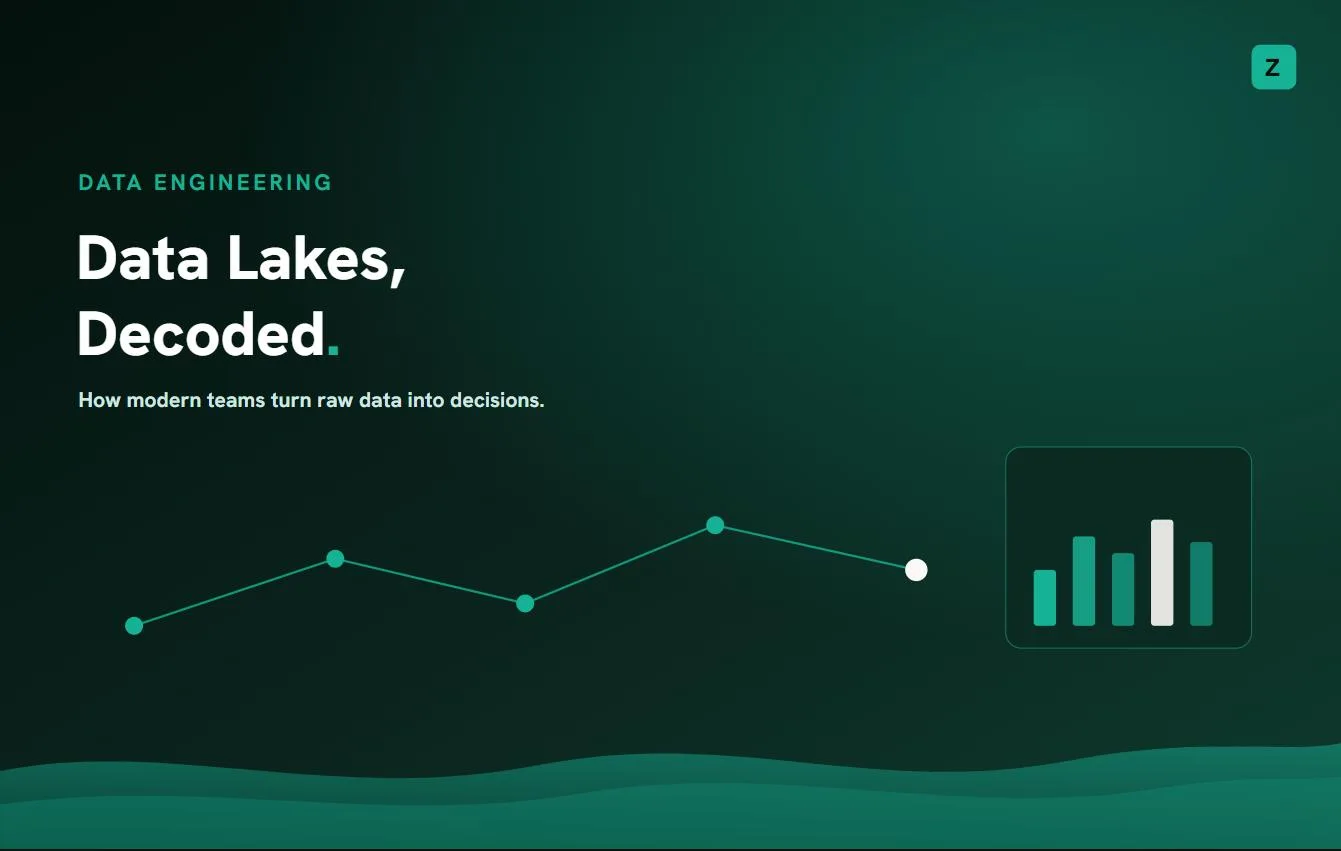 Data lake and data engineering pipeline illustration