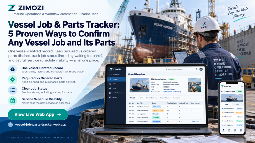 Vessel Job & Parts Tracker
