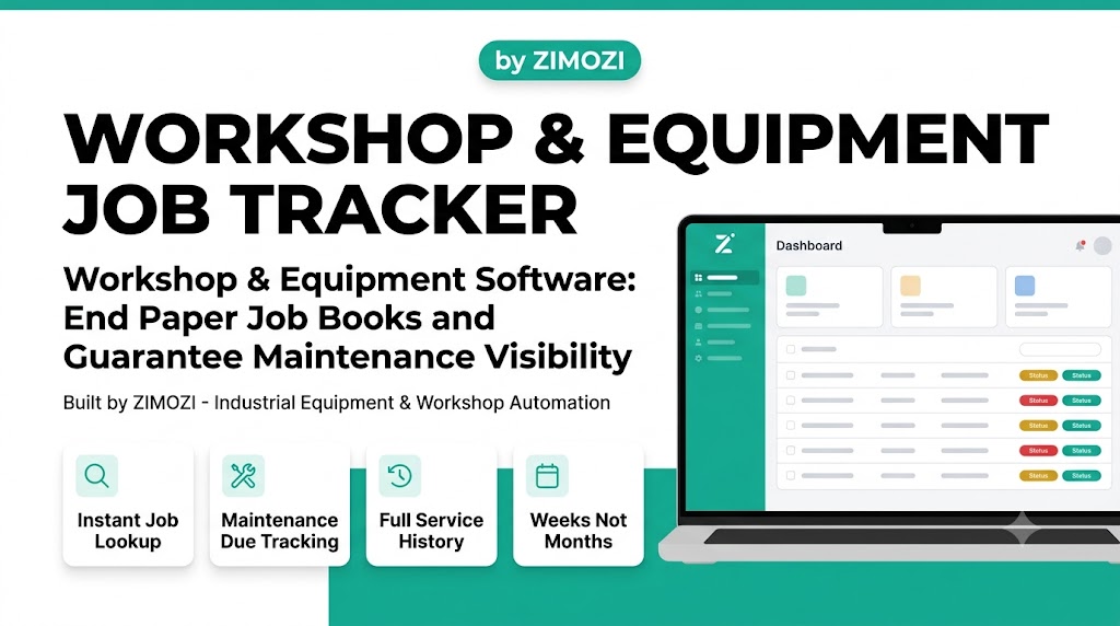 Workshop & Equipment Job Tracker
