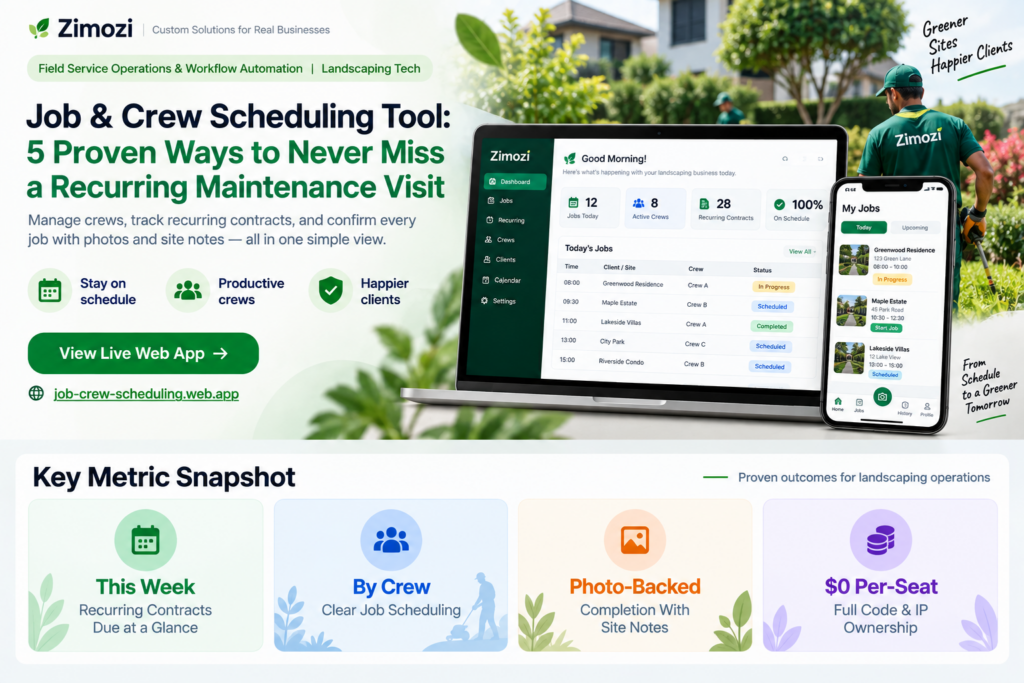 Job and Crew Scheduling Tool