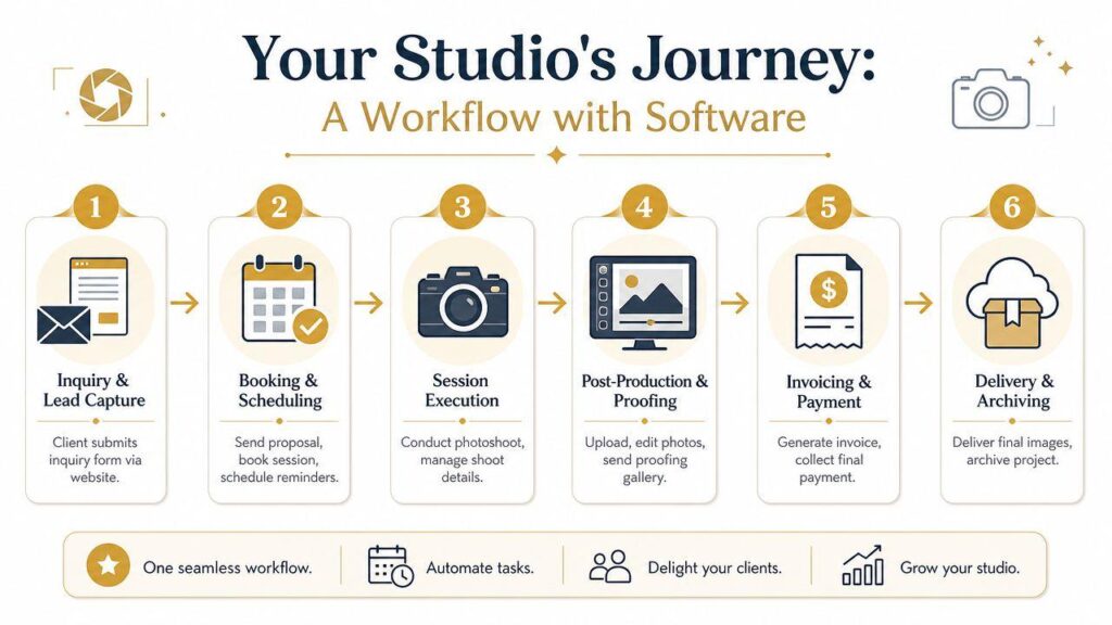 Zimozi ShootFlow
Photography business operations / booking-to-delivery tracker