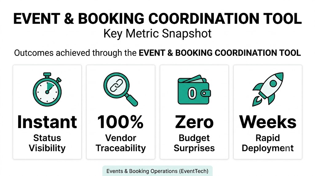 Event & Booking Coordination Tool